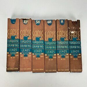 Eagle Pencil Co Vintage Turquoise Drawing Leads 6 boxes Not Full See Notes
